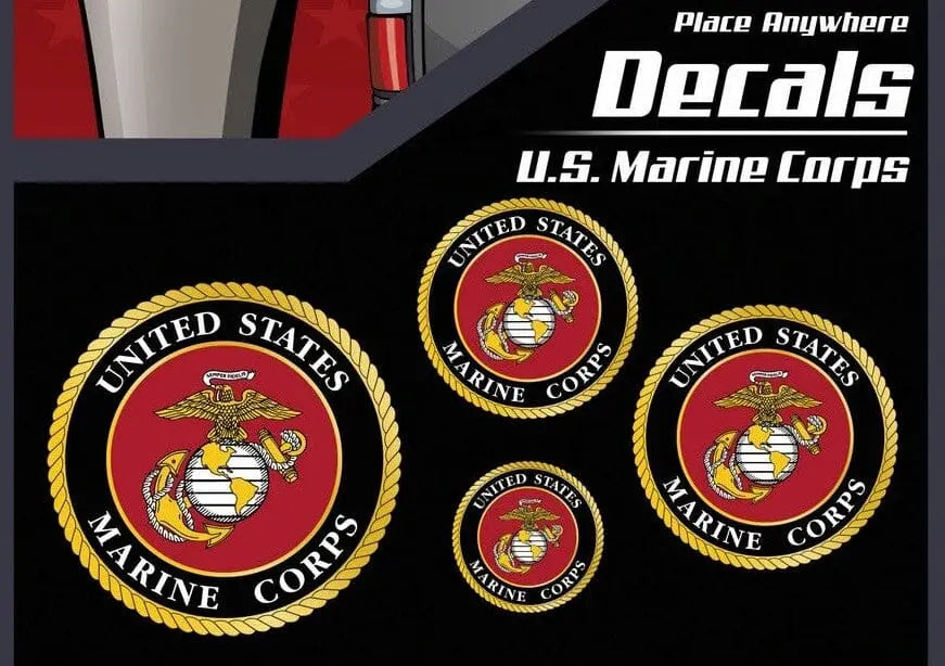 USA-Decal U.S. Marine Corps Seal Logo 4 Pack Decals