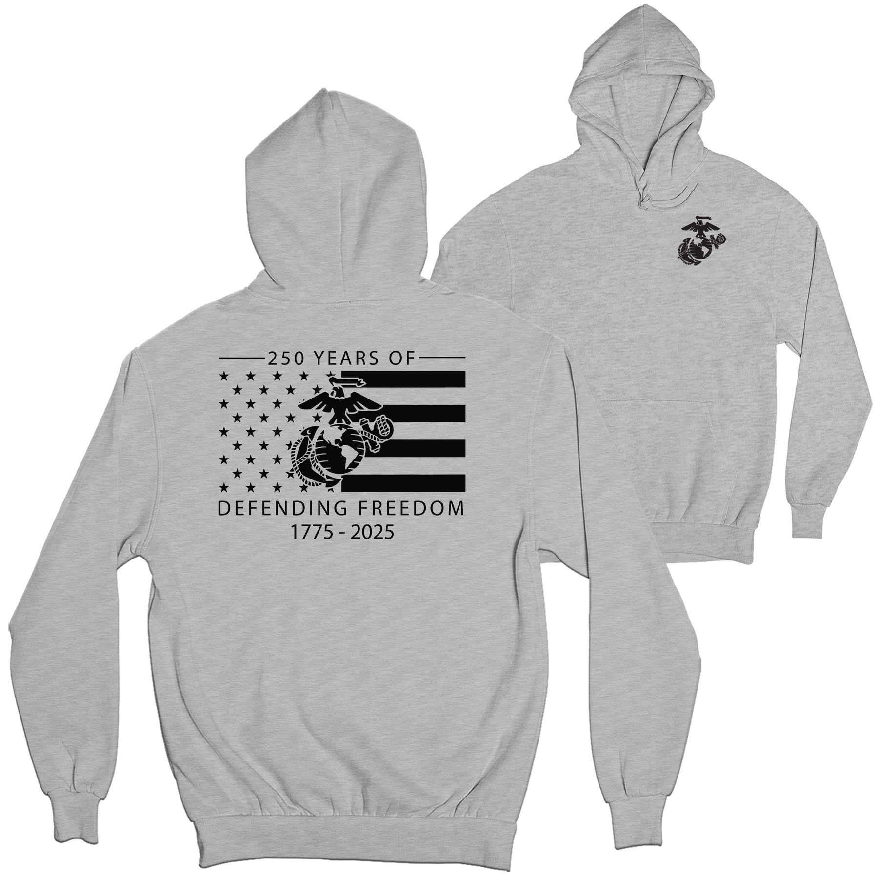 250 Years of Defending Freedom 2-Sided Hoodie