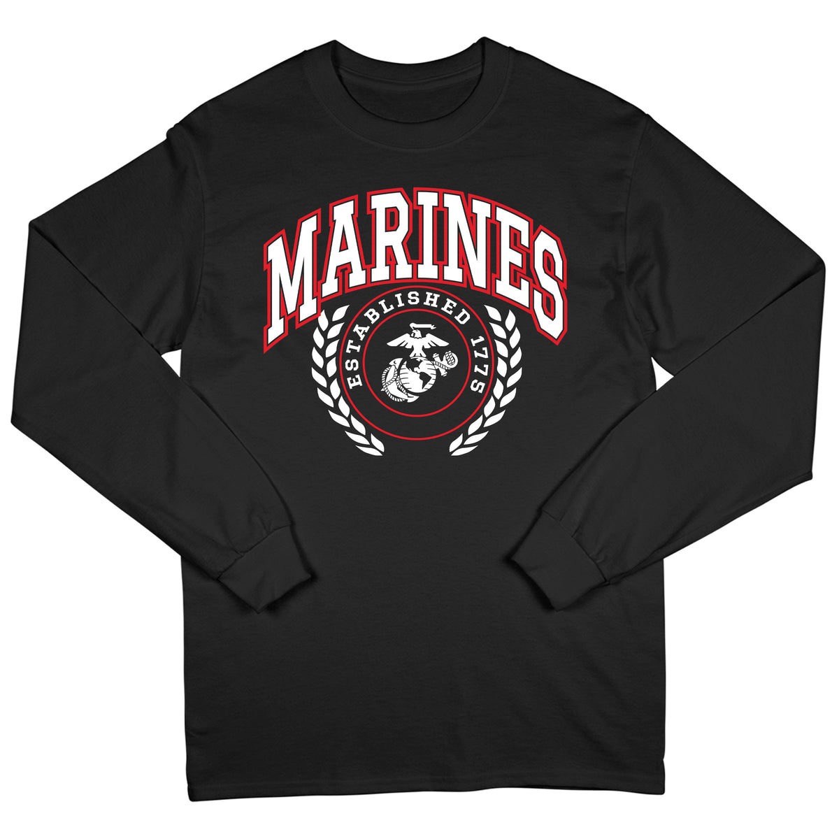 Marines Crest Long Sleeve Tee