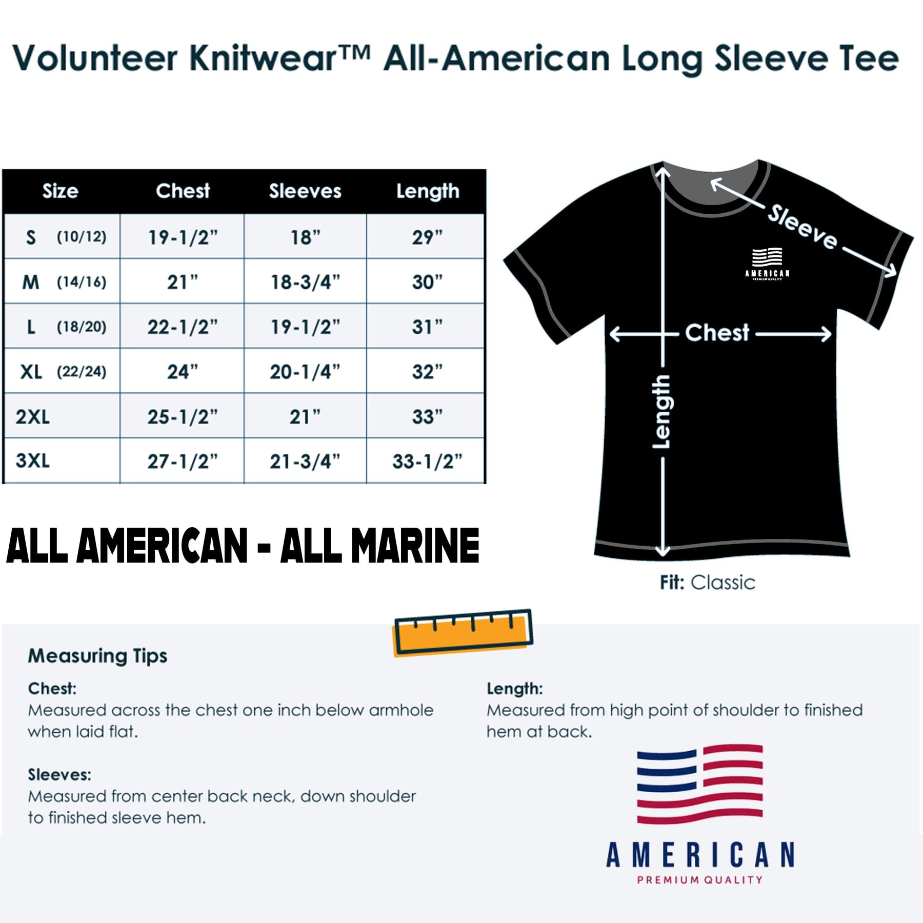 USA Freedom Isn't Free 2-Sided Black Tee