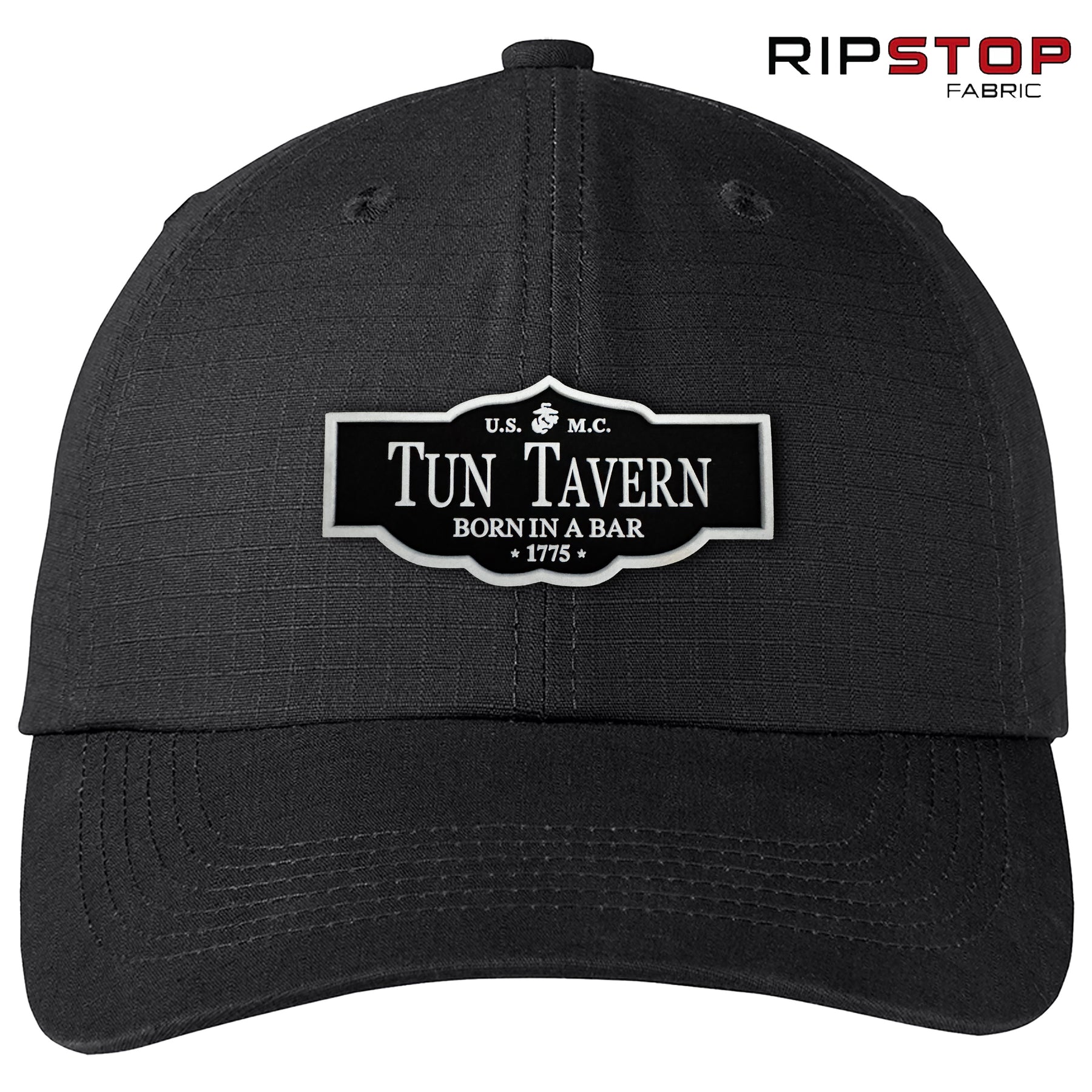 3D Rubber Tun Tavern Patch Ripstop Black Hat