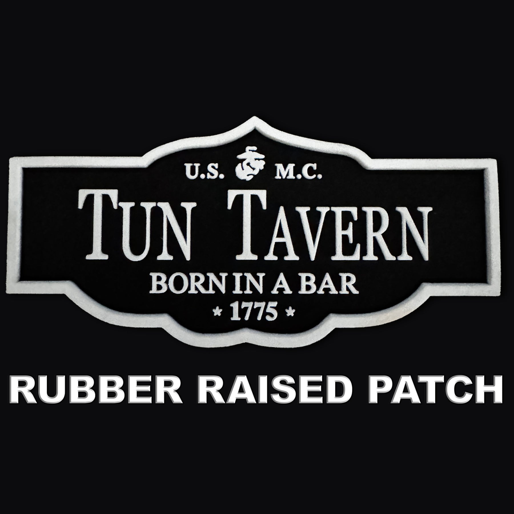 3D Rubber Tun Tavern Patch Black Hat