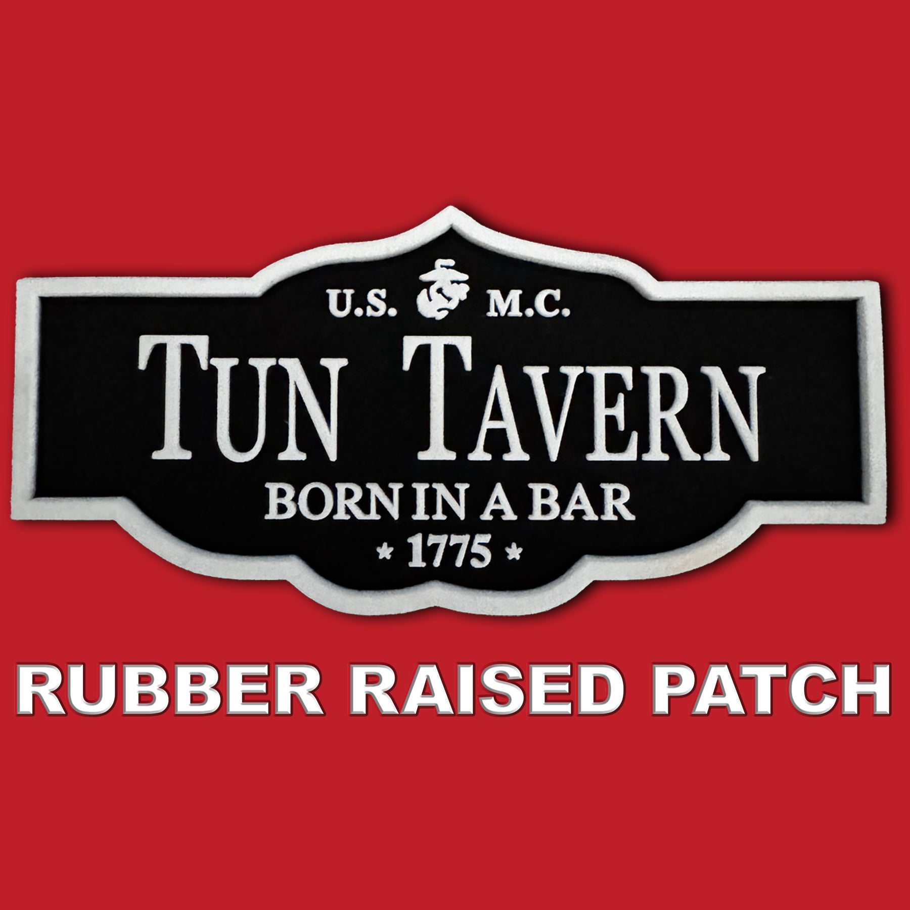 3D Rubber Tun Tavern Patch Red Hat