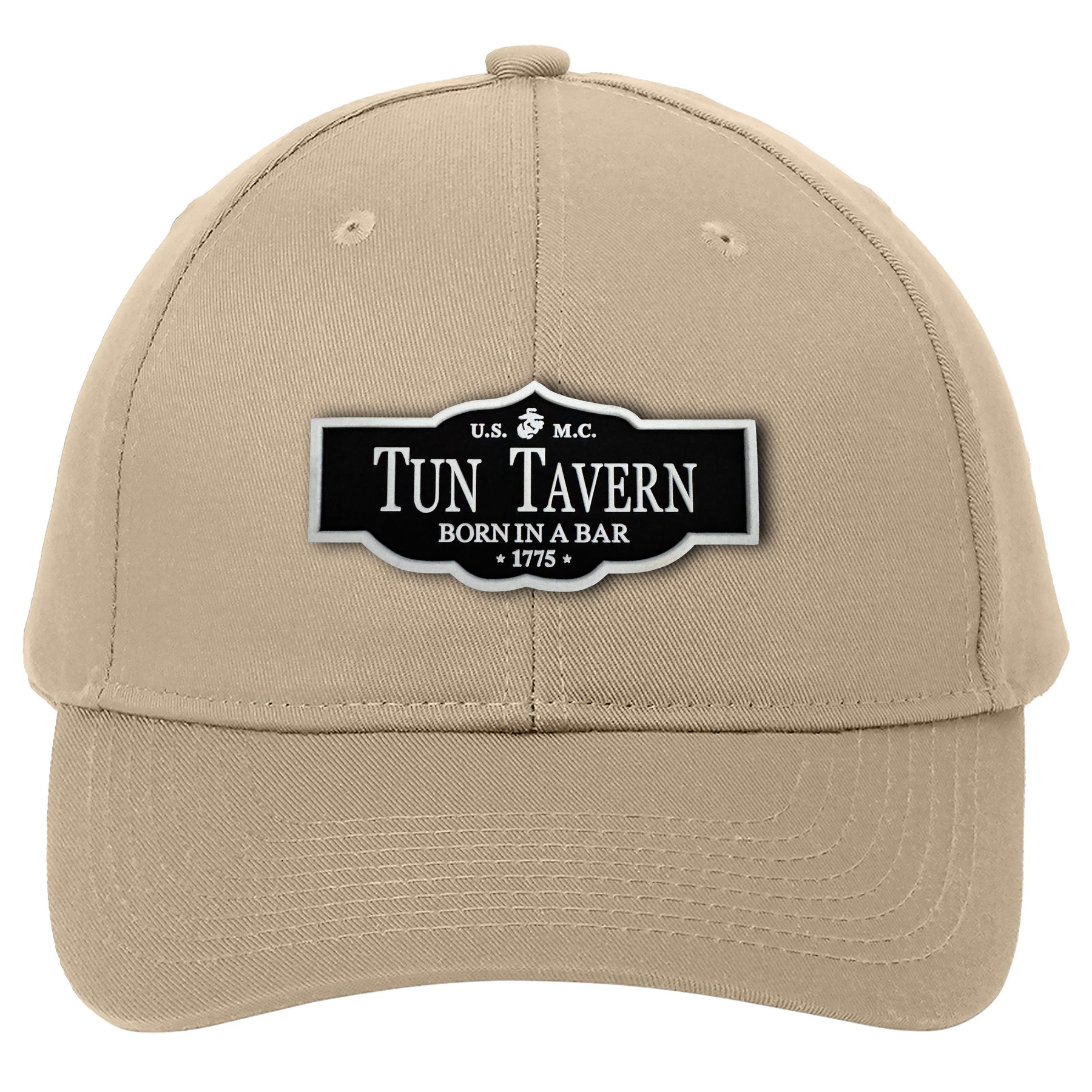 3D Rubber Tun Tavern Patch Khaki Hat