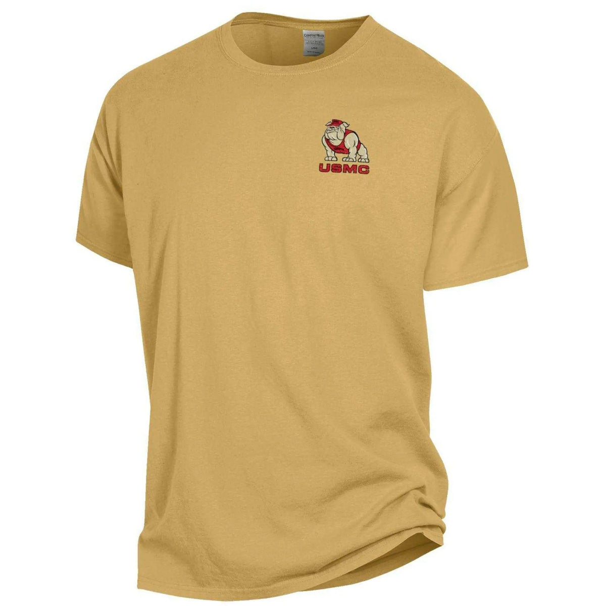 Closeout Comfort Wash Bulldog with Full Back Gold Tee
