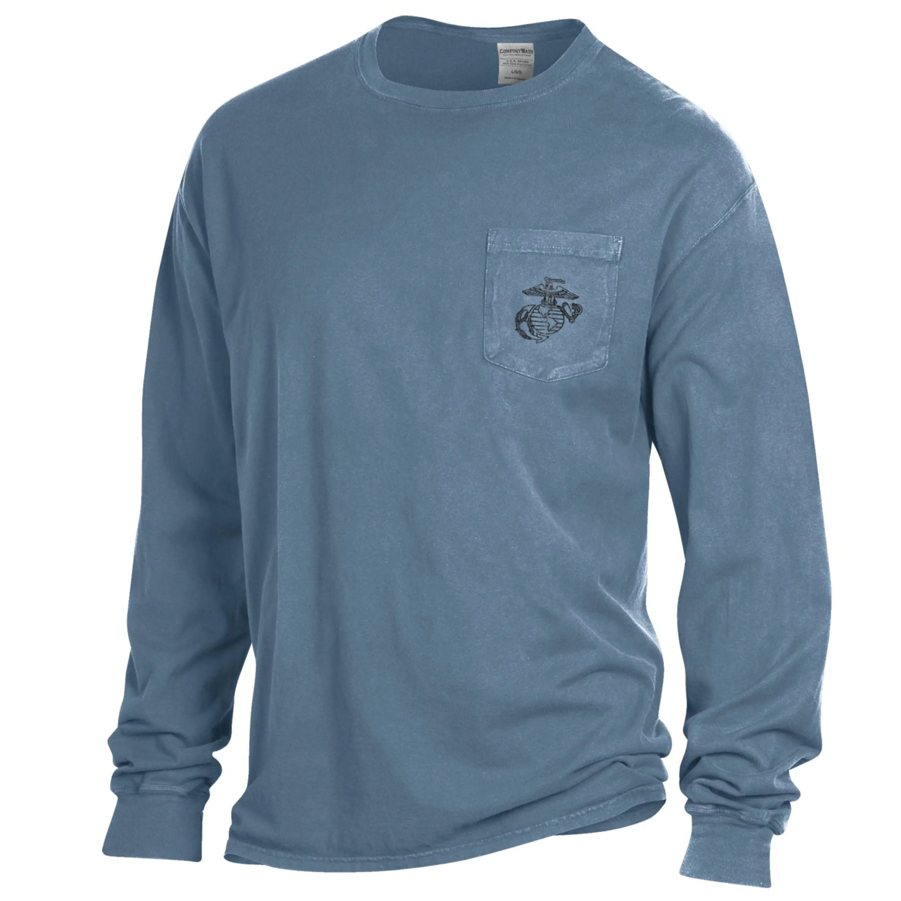 Saltiga Long Sleeve Tee Shirt - Blue / White