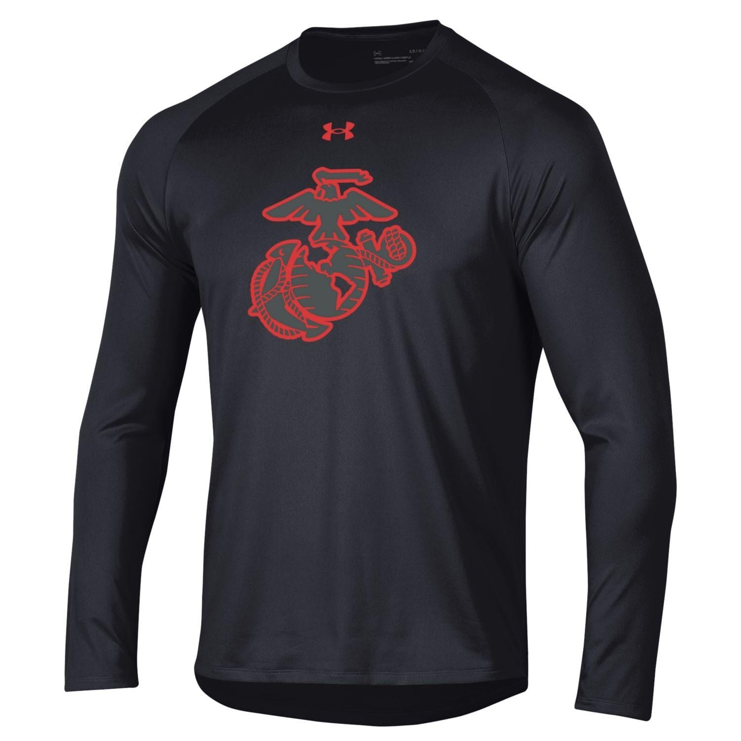 Under Armour Red & Gray EGA Tech Performance Long Sleeve Tee