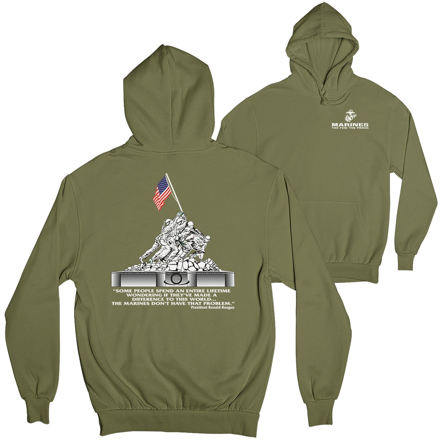 Iwo Jima 2-Sided Hoodie - Marine Corps Direct
