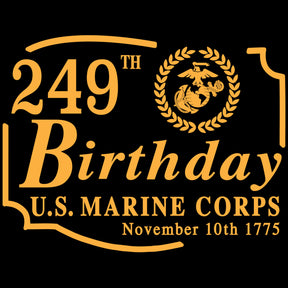 249th Marine Corps Birthday 2-Sided Long Sleeve Tee