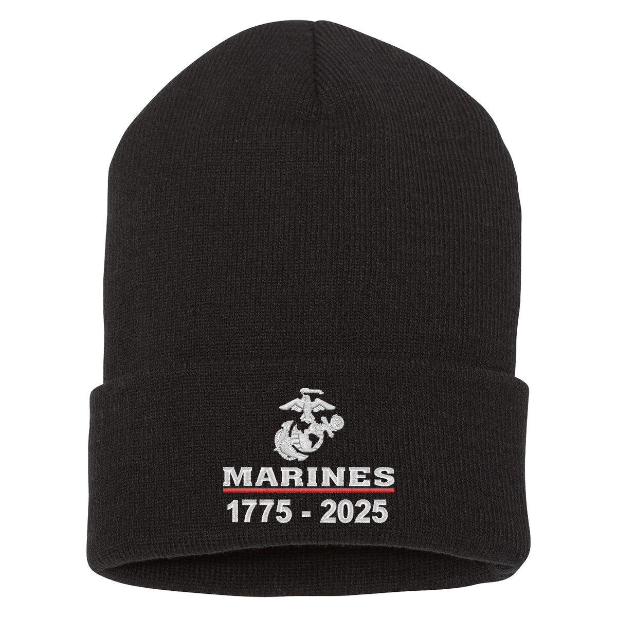 Marines 250 Years Embroidered Knit Beanie