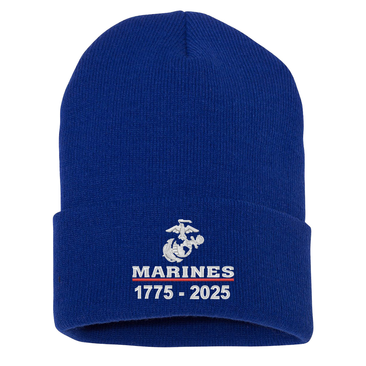 Marines 250 Years Embroidered Knit Beanie