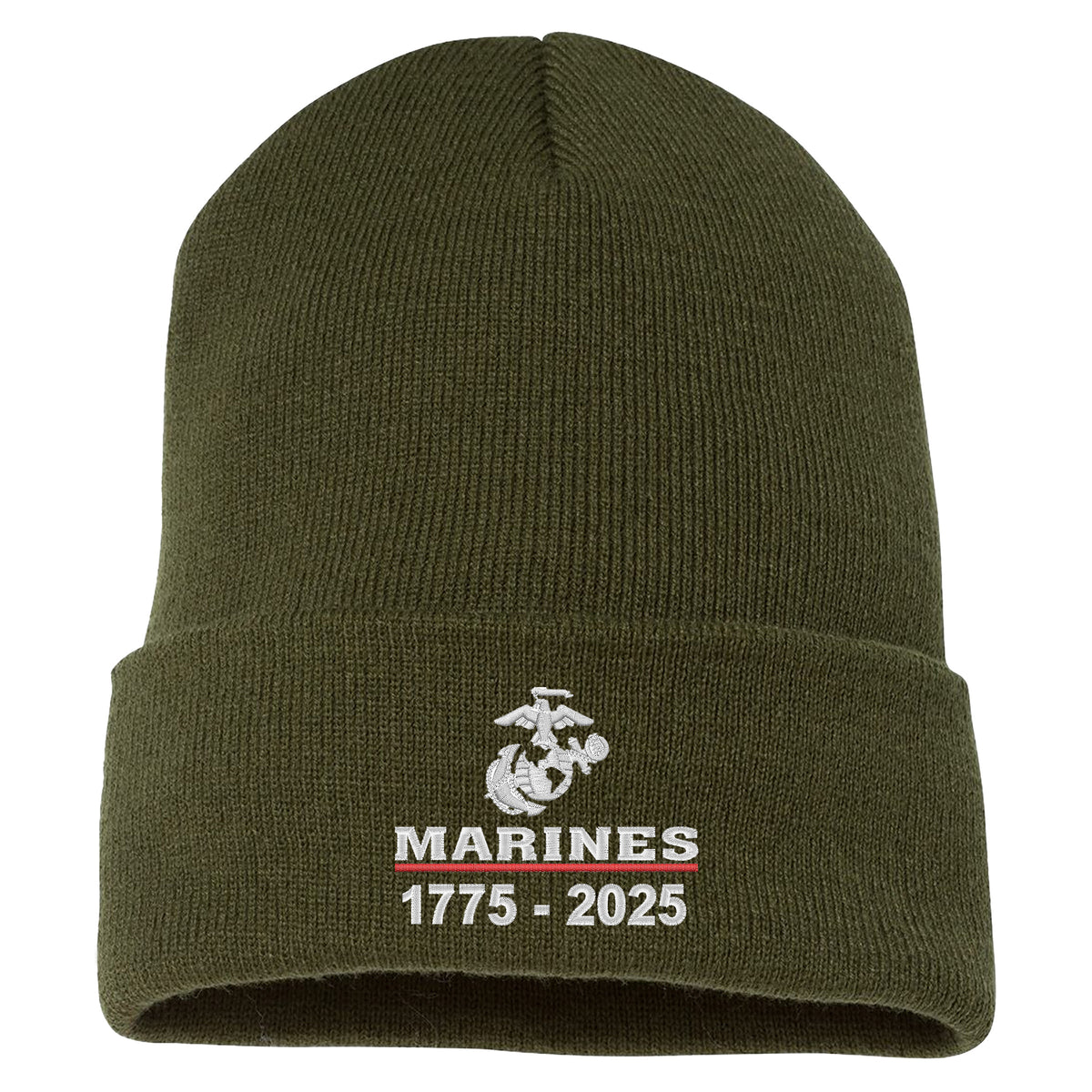 Marines 250 Years Embroidered Knit Beanie