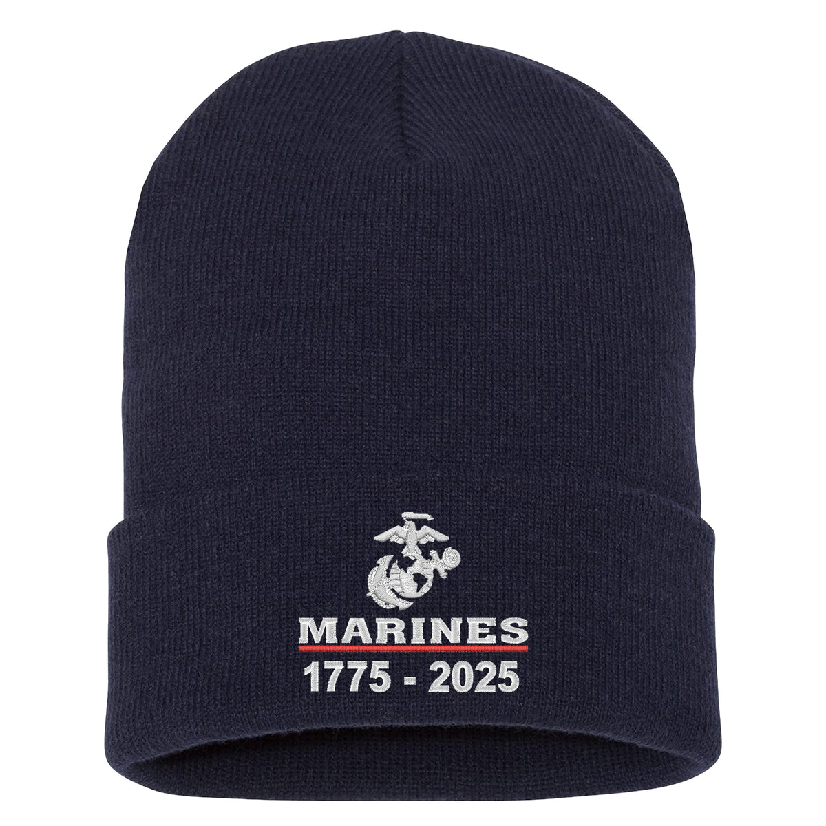 Marines 250 Years Embroidered Knit Beanie