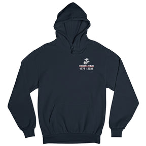 USMC 250 Years Embroidered Hoodie