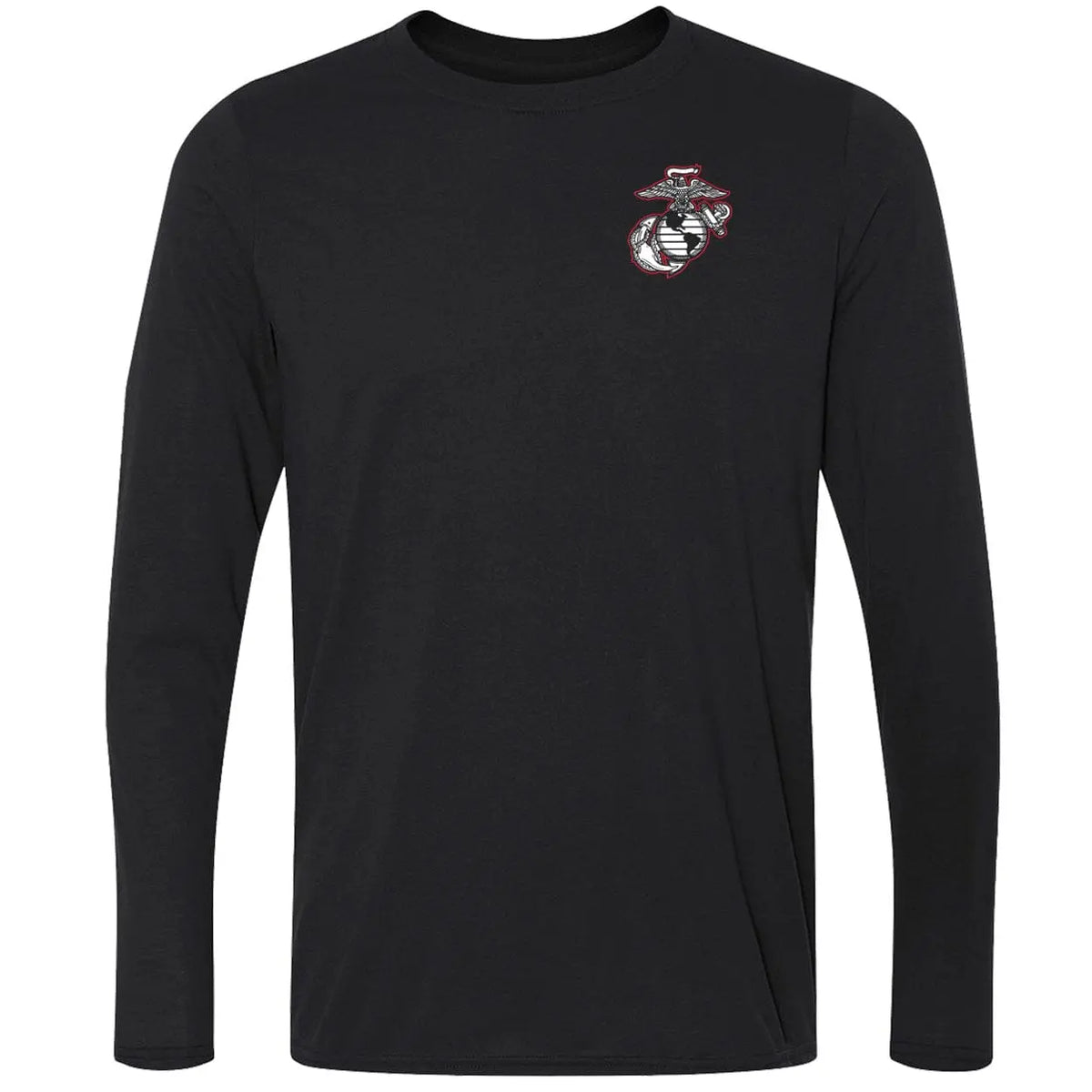 Combat Charged Red & White EGA Chest Seal Performance Long Sleeve Tee