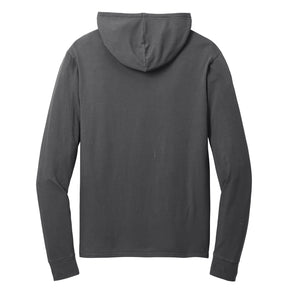Marines EGA Bleach Washed Hooded Pullover Tee - Charcoal
