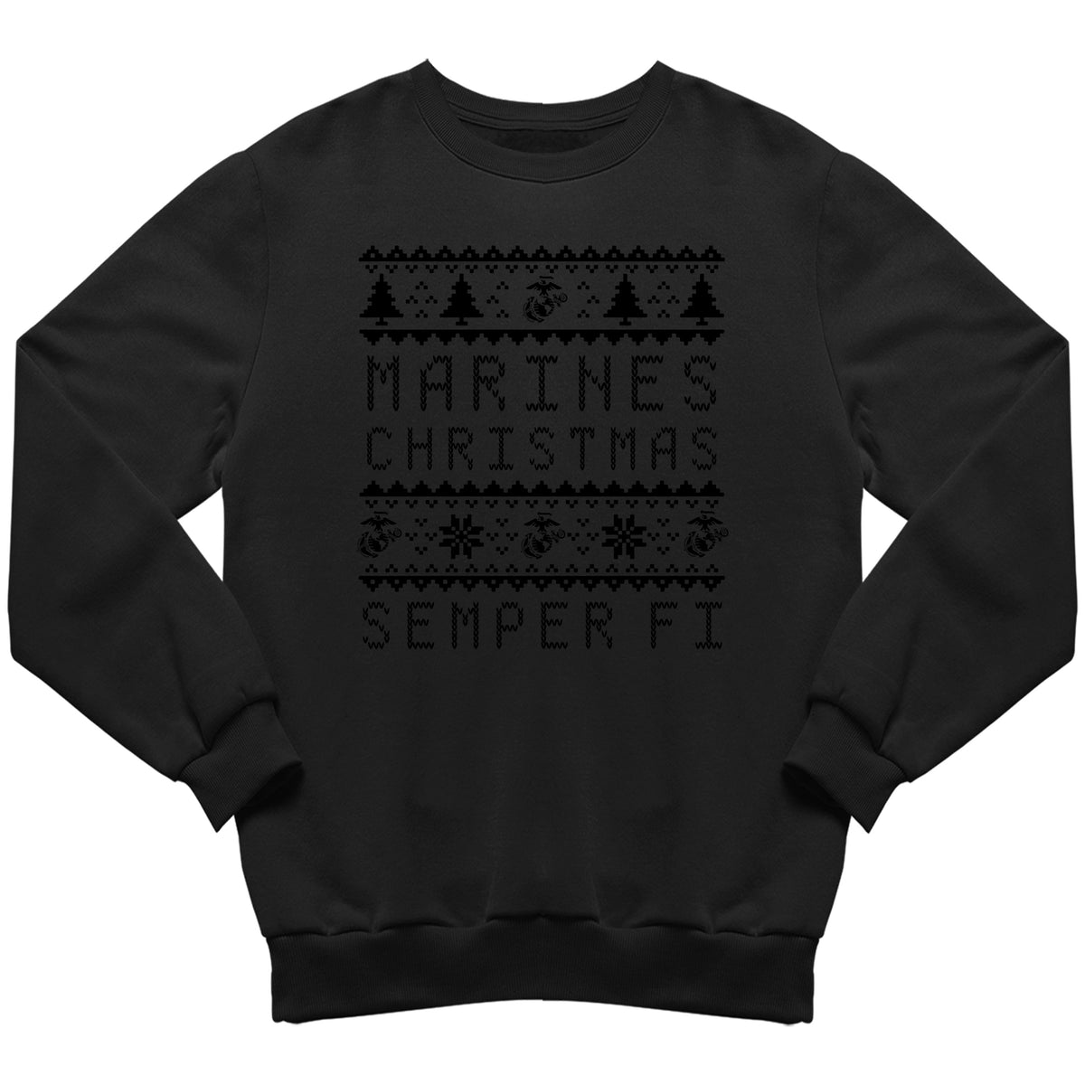 Marines Blackout Christmas Sweatshirt