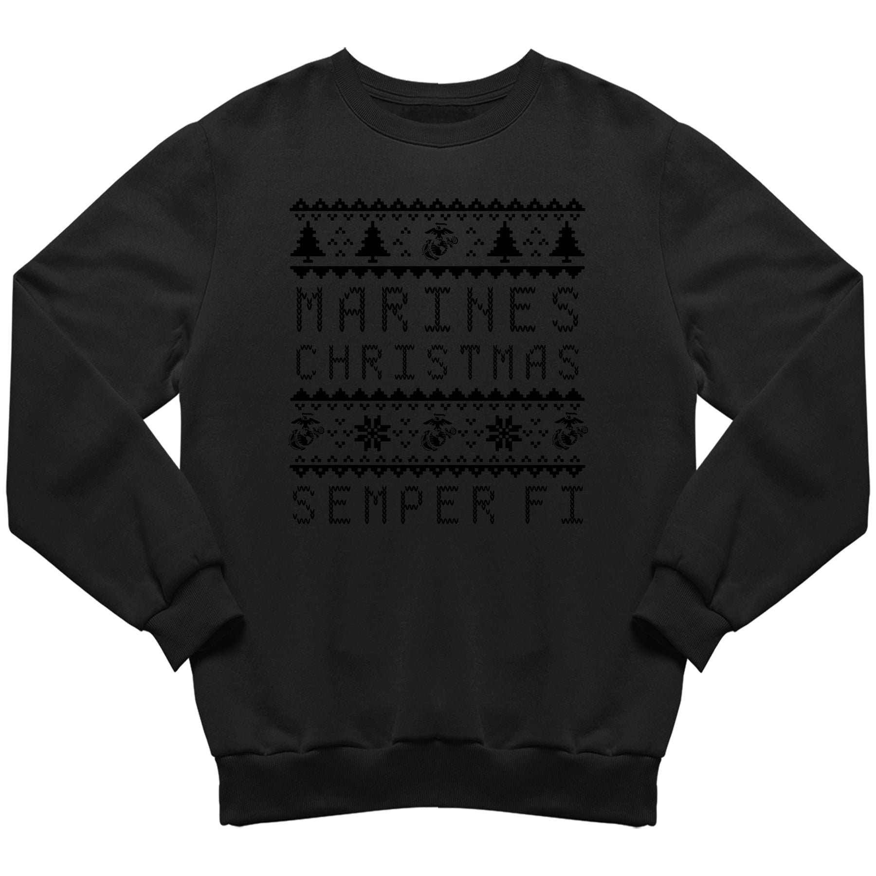 Marines Blackout Christmas Sweatshirt