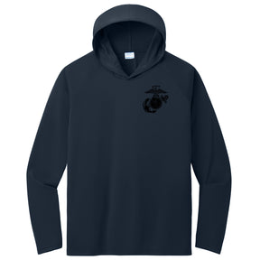 Marines EGA Performance Pullover Hooded Tee