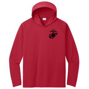 Marines EGA Performance Pullover Hooded Tee