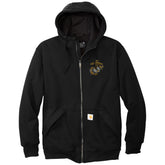 Marines Carhartt Midweight Thermal-Lined Full-Zip Embroidered Sweatshirt