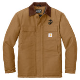 Marines Carhartt ® Duck Traditional Coat with Embroidered Black EGA