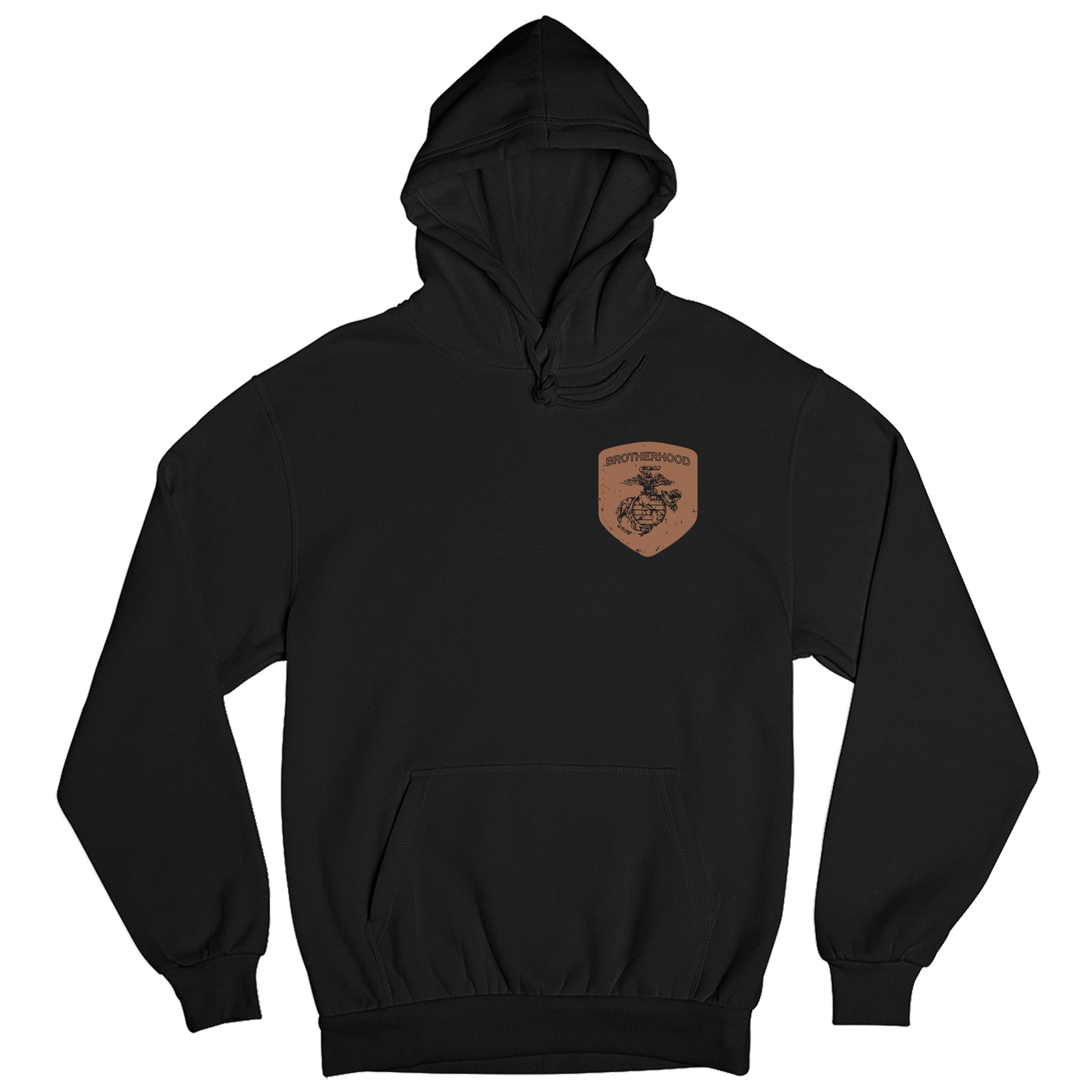 Closeout Marines Coyote Brown Distressed Brotherhood Hoodie