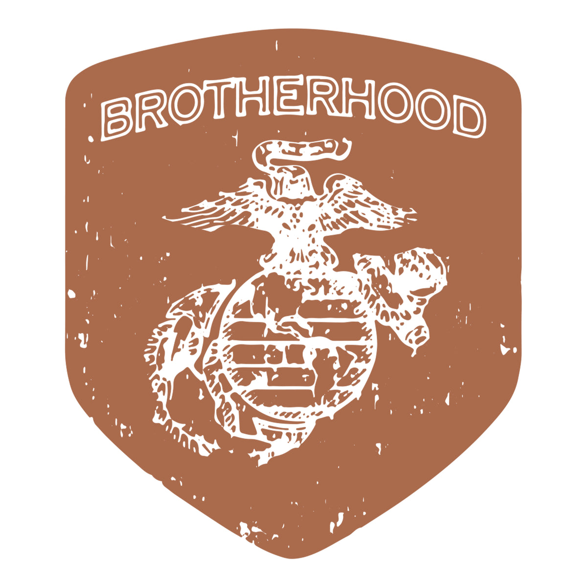 Closeout Marines Coyote Brown Brotherhood Long Sleeve Tee