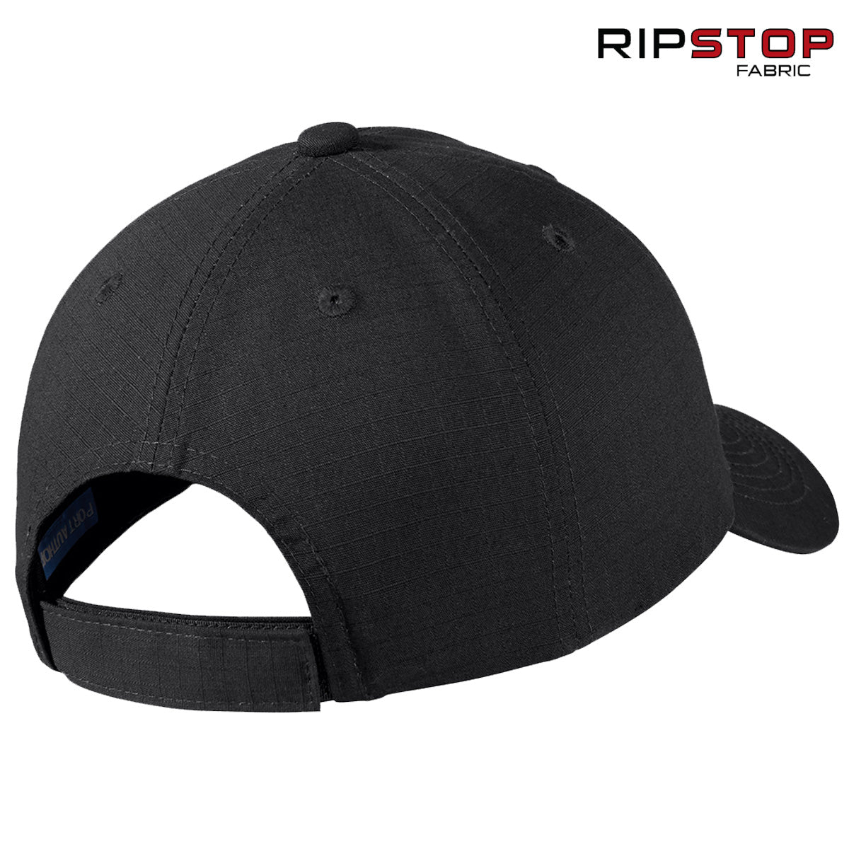 Ripstop Old School Black Hat (Captain's Special)