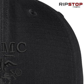 Ripstop Old School Black Hat (Captain's Special)