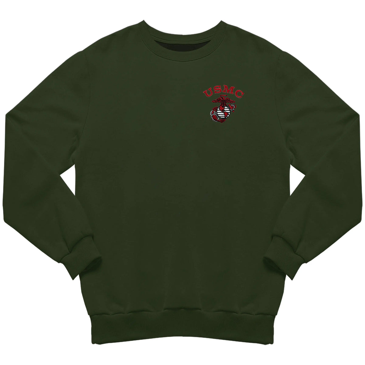 Hunter Green Embroidered Sweatshirt