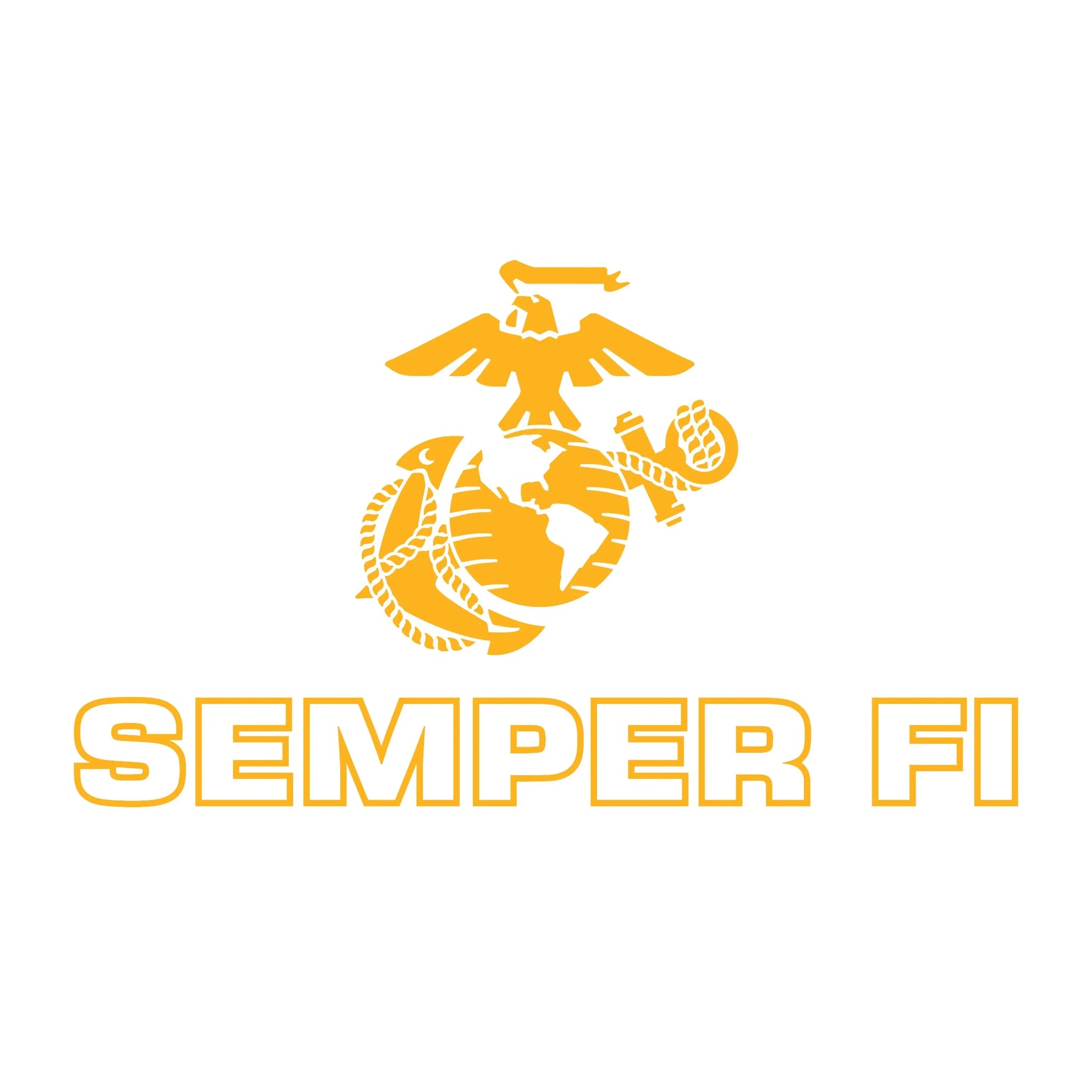 Gold EGA Semper Fi Performance Tee