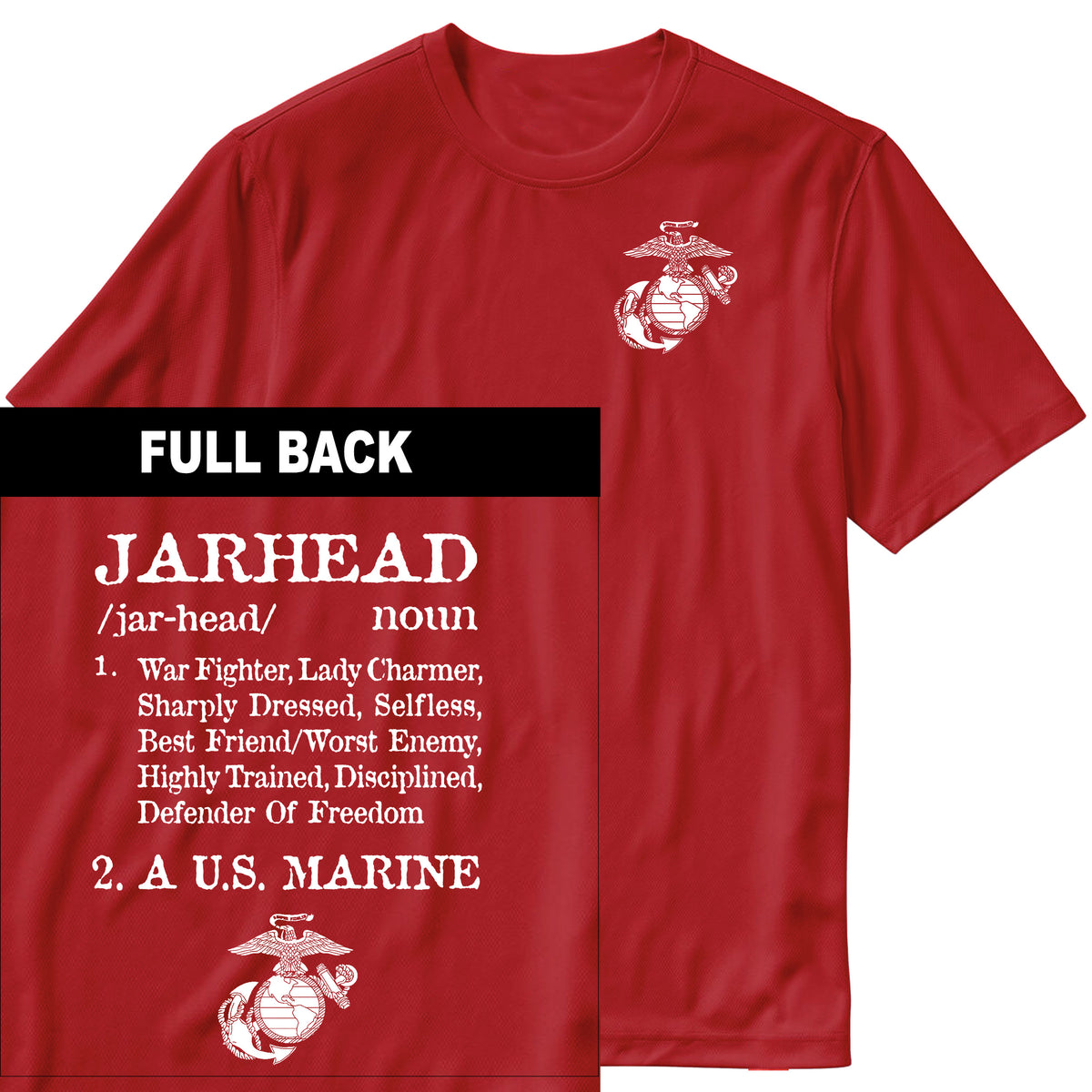 Combat Charged Jarhead 2-Sided Performance Tee