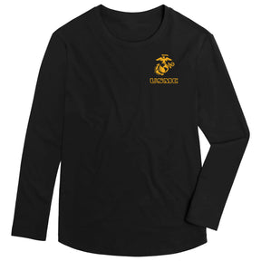 Combat Charged USMC Outline Performance Long Sleeve Tee