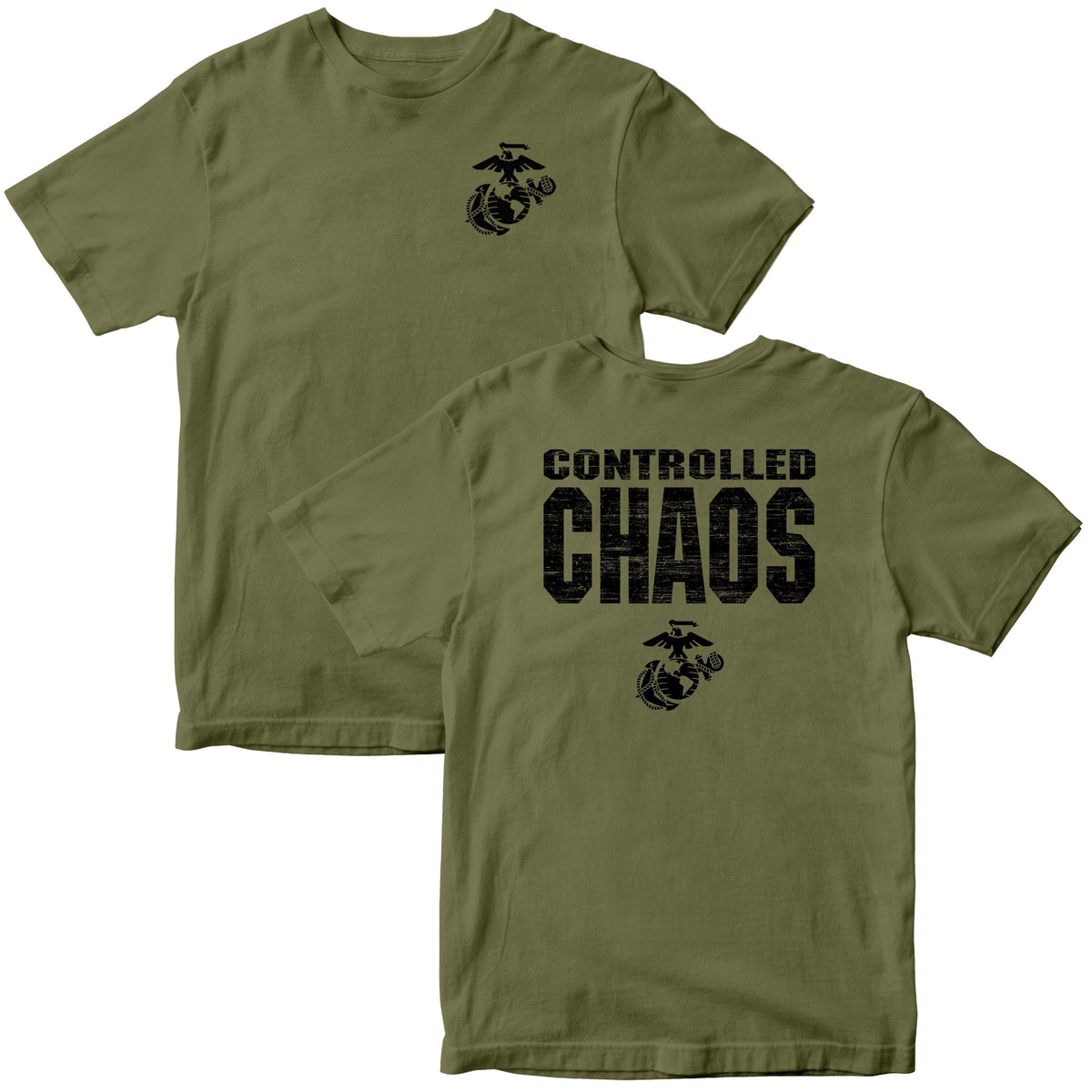 Marines Controlled Chaos 2-Sided Tee