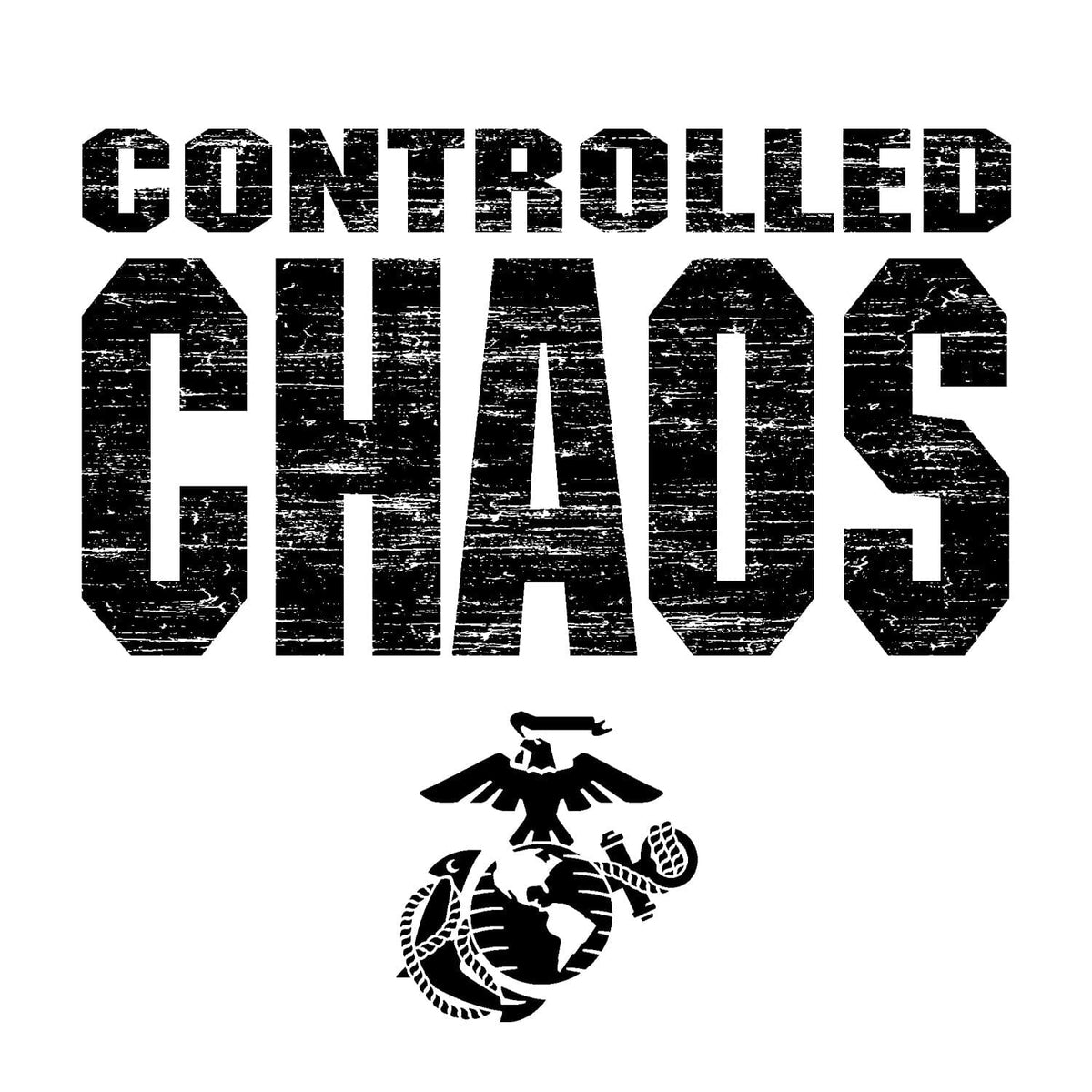 Marines Controlled Chaos 2-Sided Hoodie
