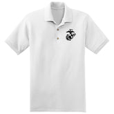 White Valor Embroidered Polo