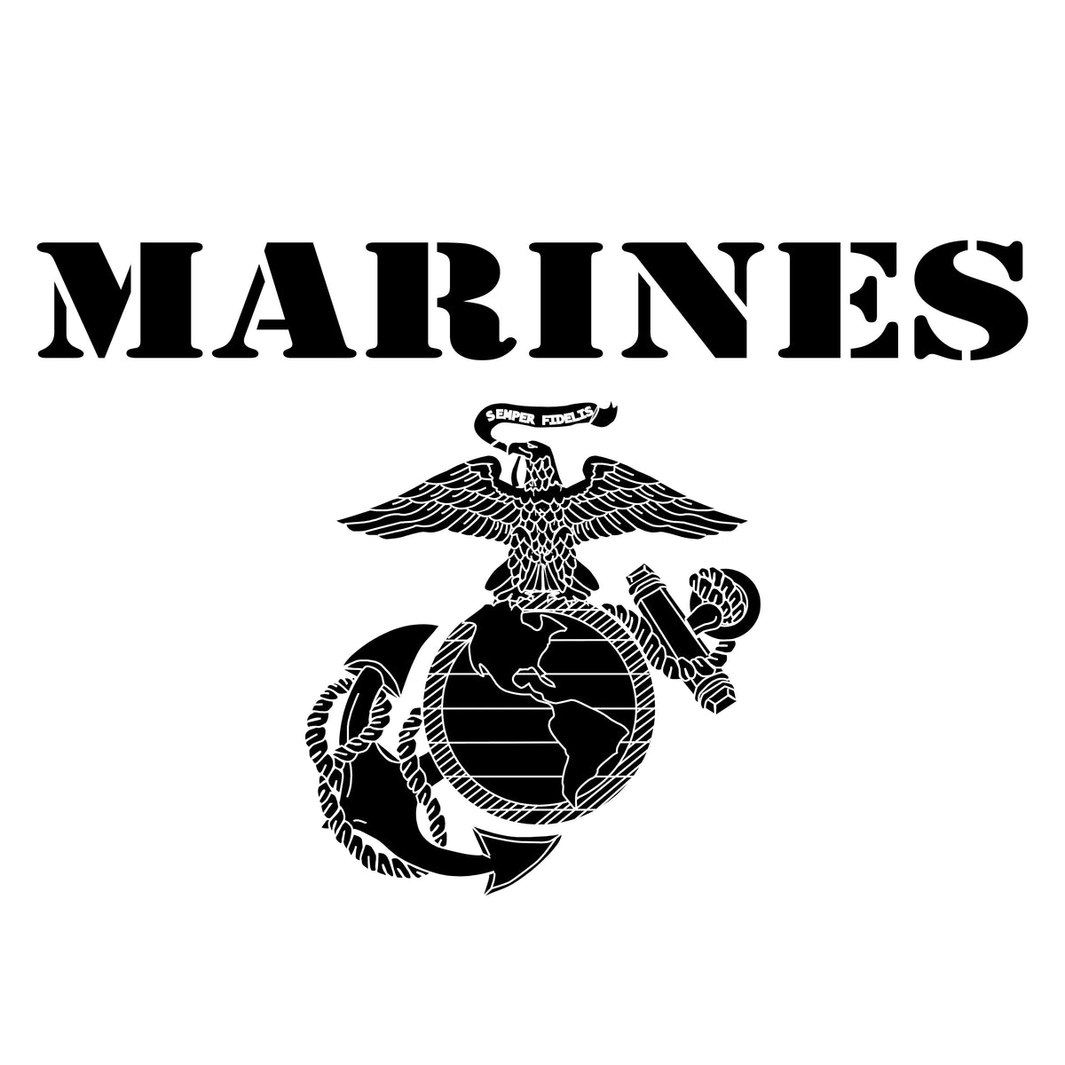 Vintage Marines Tall Hoodie