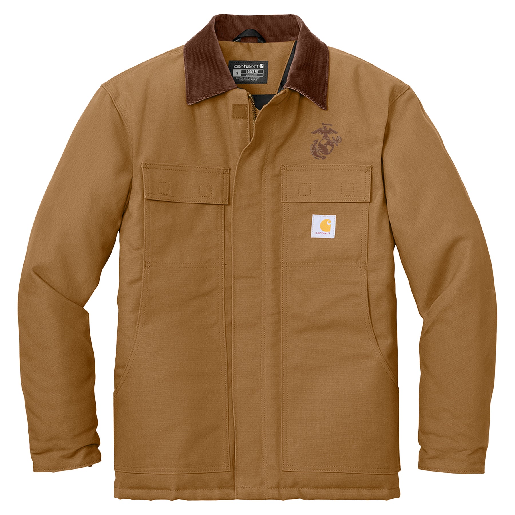 Marines Carhartt ® Duck Traditional Coat with Embroidered EGA