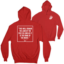 Marines Home Of The Brave Hoodie