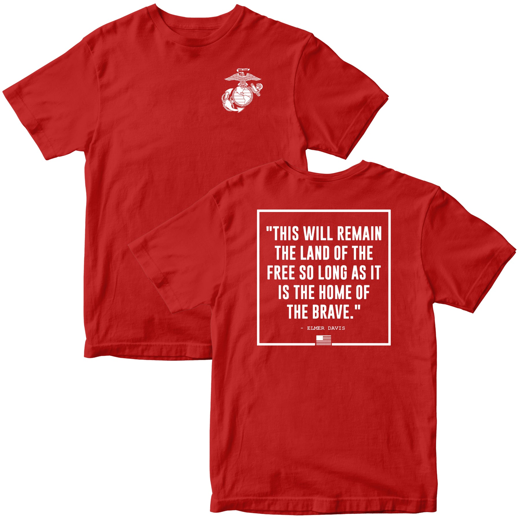 Marines Home Of The Brave Tee