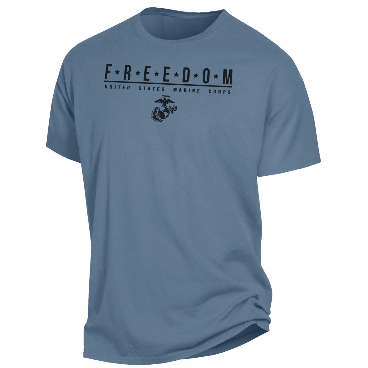 Comfort Wash FREEDOM Saltwater Blue Tee