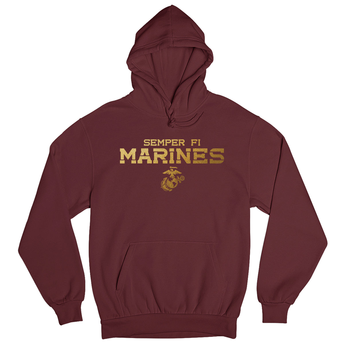 Marines Phosphorus Gold Semper Fi Hoodie