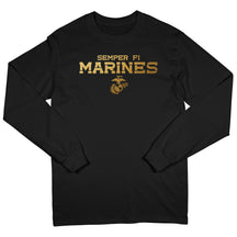 Marines Phosphorus Gold Semper Fi Long Sleeve Tee