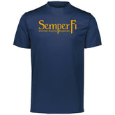 Gold Semper Fi Performance Tee