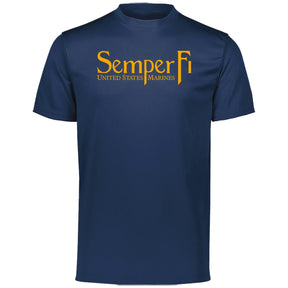 Gold Semper Fi Performance Tee