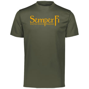 Gold Semper Fi Performance Tee