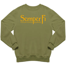 Marines Gold Semper Fi Marines Sweatshirt