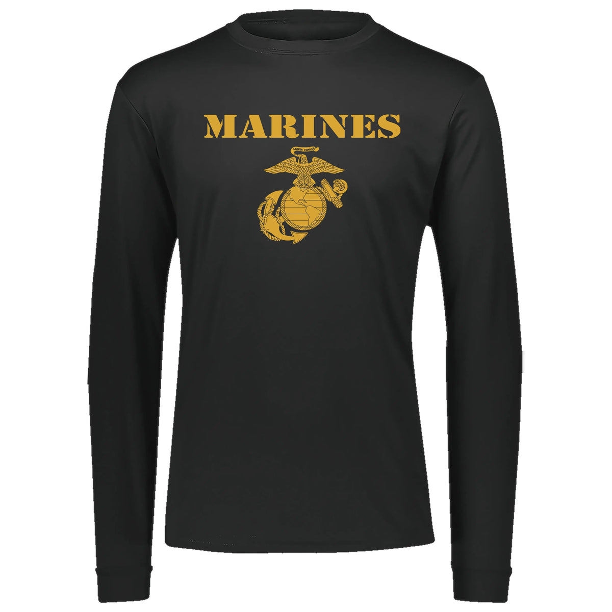 Gold Vintage Marines Dri-Fit Performance Long Sleeve T-Shirt