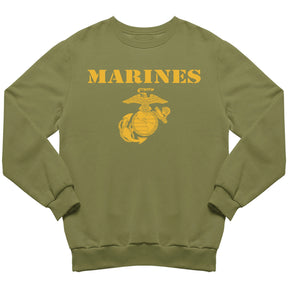Gold Vintage Marines Sweatshirt